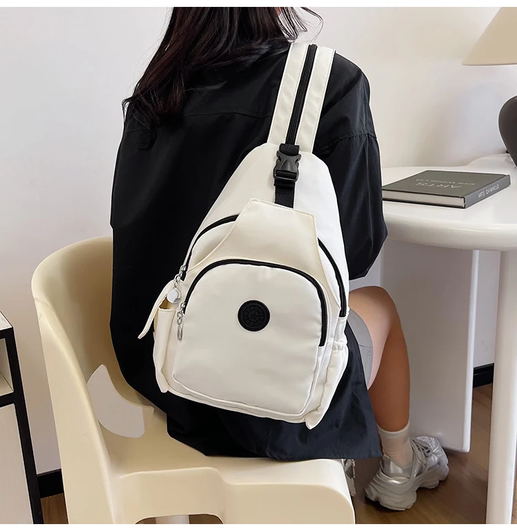 Title 14, Dames schoudertas crossbody borsttas met dubbel...