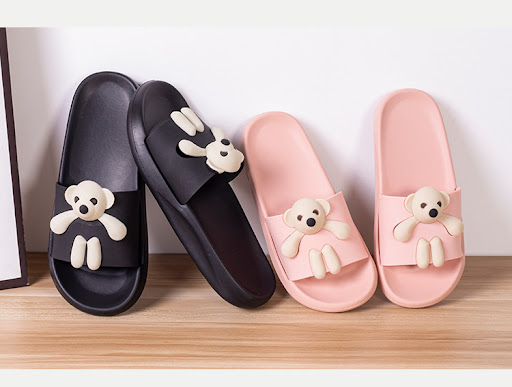 Title 7, Cartoon Bear Sandals And Slippers Girl Heart St...