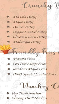 OND Food And Beverages menu 3