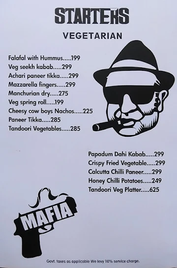 Mafioso menu 