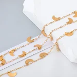 Golden 10mm Moon Chain