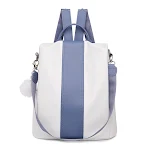 White with blue