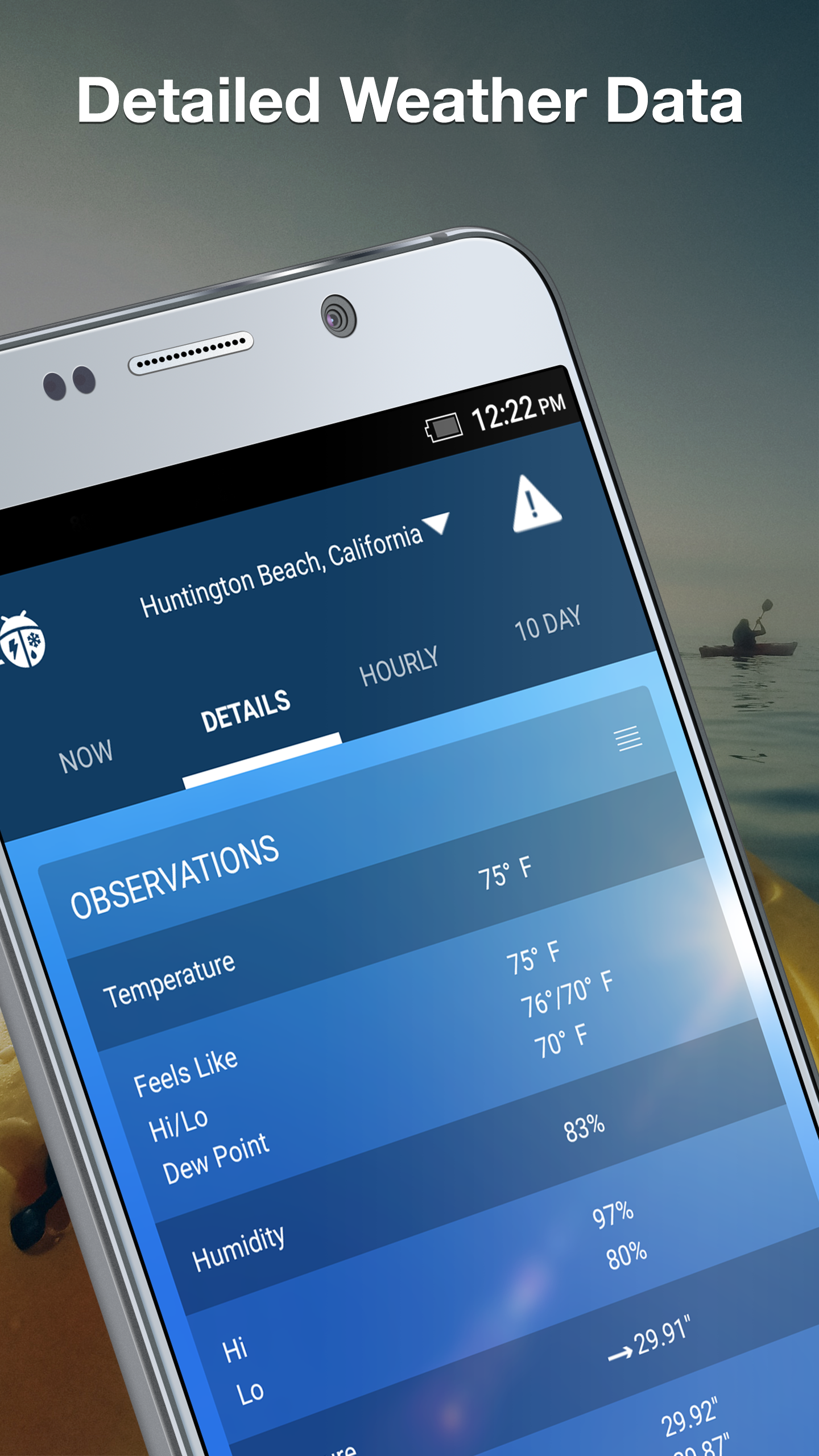 Android application Weather by WeatherBug screenshort