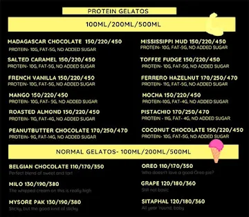 Dr.Gelato menu 