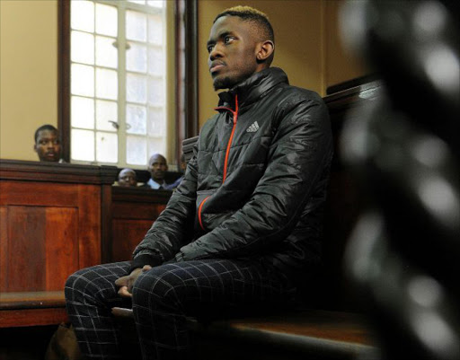 Murder accused 27-year-old Sandile Mantsoe during his first appearance at the Johannesburg Magistrate’s Court. Picture: Veli Nhlapo / FILE