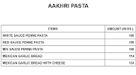 Aakhri Pasta menu 1