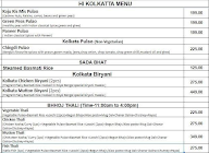 Hi Kolkata menu 1