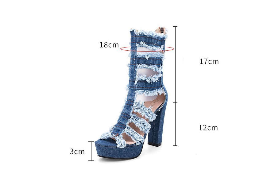 Sandali in denim da donna Comfort e stile per l'estate Design versatile e alla moda Perfetti per ogni outfit Scopri la tua nuova calzatura preferita