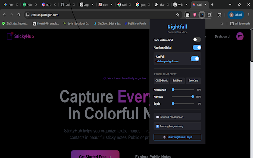 Nightfall - Modern Dark Mode screenshot 2