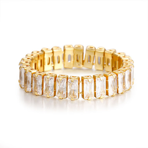 Title 2, Sparkling Diamond 925 Sterling Silver Ring in E...