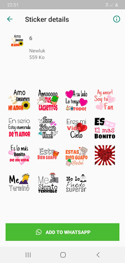 Stickers románticos para WhatsApp 2021