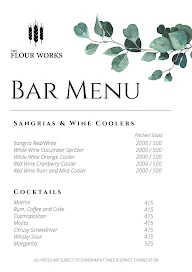 The Flour Works menu 3