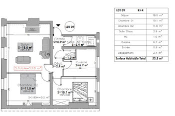 appartement à Paris 19ème (75)