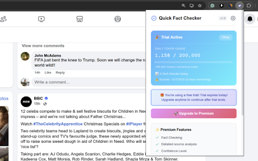 Quick Fact Checker - QFC screenshot 2