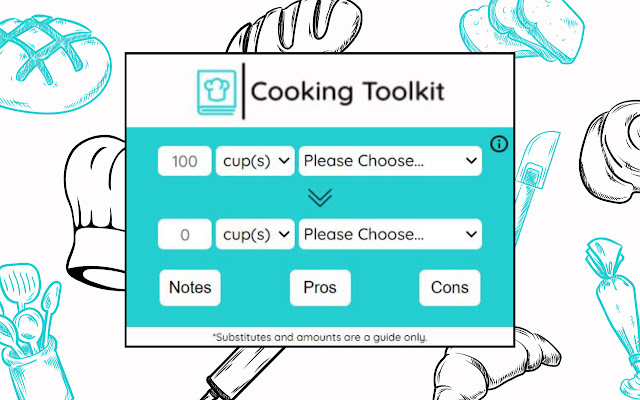 Cooking Toolkit chrome extension