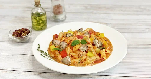 Chicken Bell-Peppers Pink Pasta