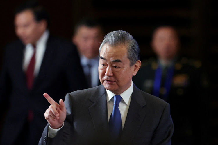 Chinese foreign minister Wang Yi has held talks with the secretary-general of the Arab League and expressed concerns over the Red Sea attacks. Picture: FLORENCE LO/REUTERS