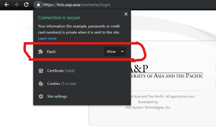 Ua P Help Desk Enable Adobe Flash Player In Google Chrome For