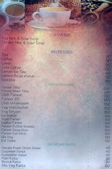 Dilli 6 Restaurant Zirakpur menu 