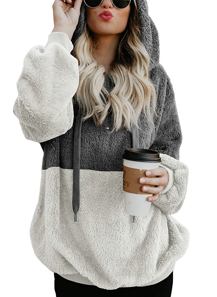 Kapuzenpullover, Strick-Sweater-Mantel für kuschelige Wärme. Perfekt für den Alltag oder einen entspannten Abend. Stilvoll und warm.