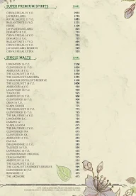 The Drunken Botanist menu 6