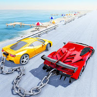 Chained Car Stunts Race - Mega Ramp GT Racing