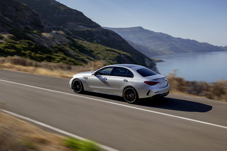 19-inch AMG light-alloy wheels are fitted as standard.