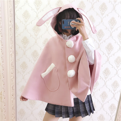 Title 8, Kawaii Rabbit Ears Hooded Coat