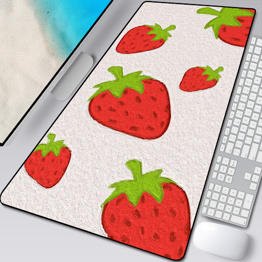 Title 2, Large Computer Gamer Fruit Super Long Mouse Pad...