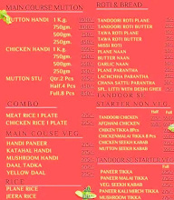 Handi Da Swad menu 1