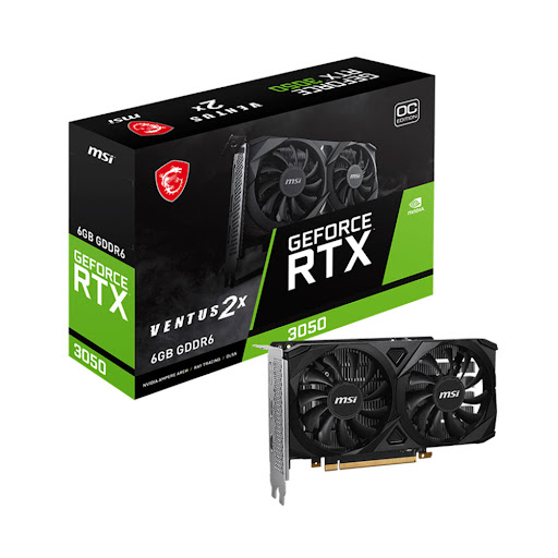 Card màn hình MSI RTX 3050 VENTUS 2X 6G OC 6GB GDDR6 (912- V812 - 016)