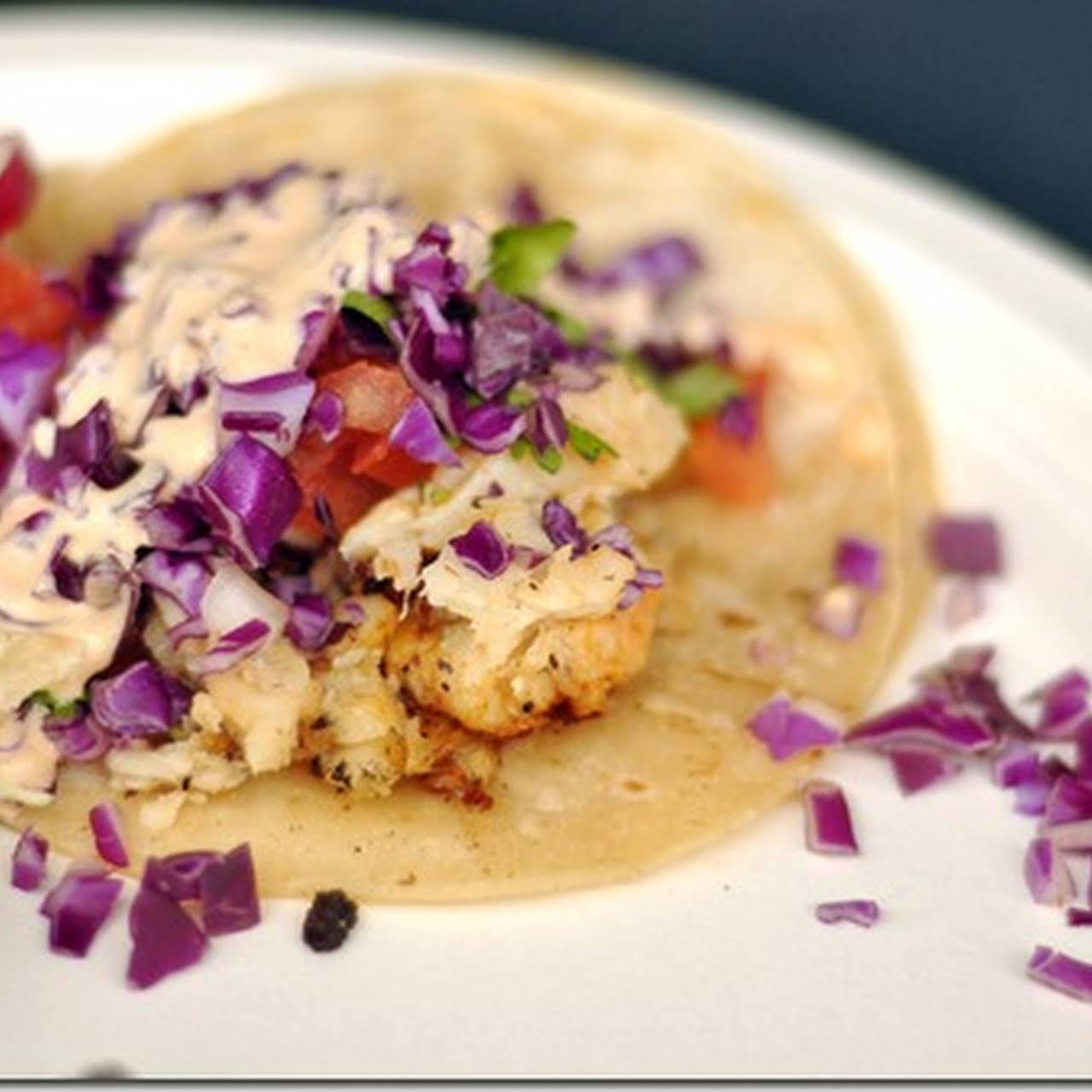 Healthy Fish Tacos  taking into consideration Cilantro Lime Crema