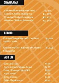 Grill & Roll Shawarma menu 1