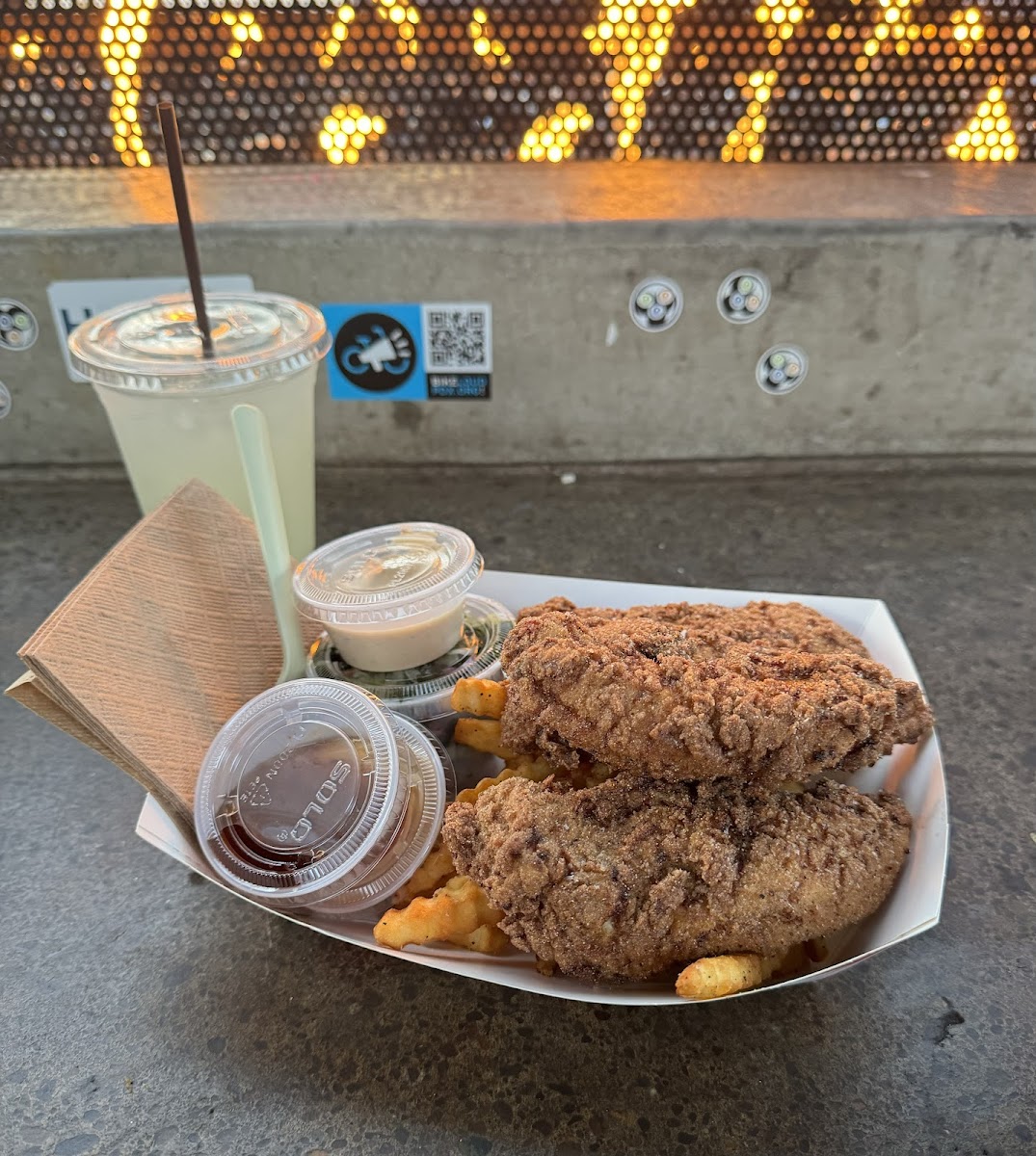 Fried chicken and fries!