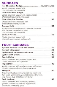 Corner House Ice Cream menu 3