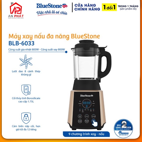 Máy Xay Nấu Đa Năng Bluestone Blb - 6033 - Hàng Chính Hãng