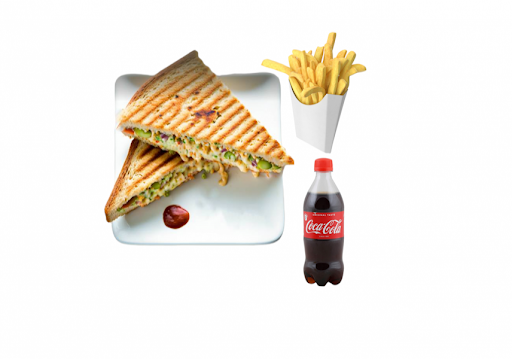 Chicken Tikka Cheese Sandwich Combo