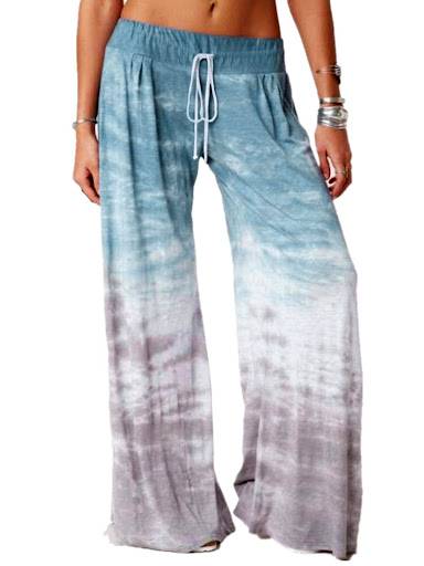 Title 5, Womens Gradient Printed Wide Leg Sports Pants....