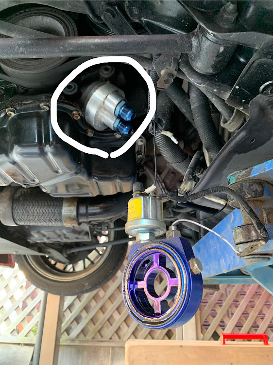 MR2のMR2・DIY・DIY作業・オイルクーラー取付・エレメント移動キットに関するカスタム事例の投稿画像4枚目
