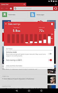 Webbrowser Opera Mini Screenshot