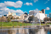 The Adelaide city skyline, seen across Elder Park. Australia is similar in climate to South Africa but very different culturally.