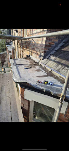 Old leaking bay roof