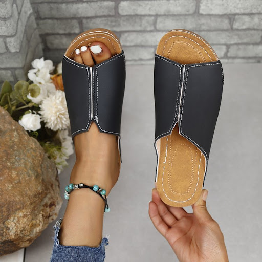 Title 8, Womens Wedge Platform Peep-toe Slippers Muffin...