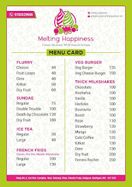 Melting Happiness menu 1