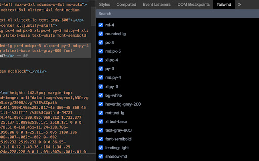 Tailwind Devtools