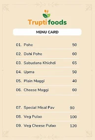 Trupti Foods menu 2