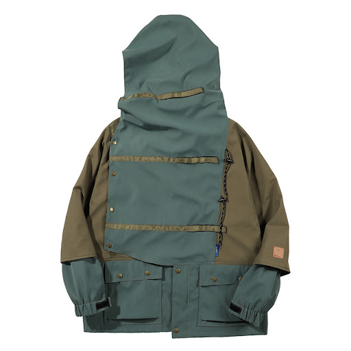 Title 2, Mens Autumn and Winter Color Blocking Retro Ho...