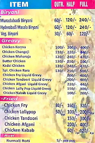 Shahi Biryani And Chicken Corner menu 1