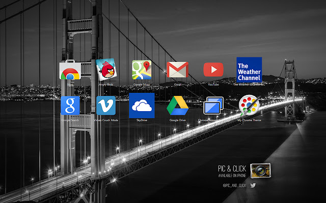 Pic and Click San Francisco chrome extension