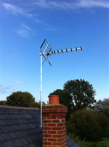 Fitted new high gain digital TV aerial